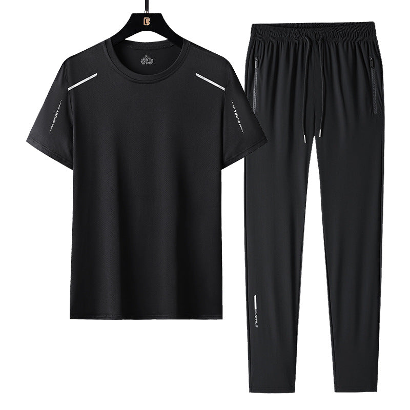 Men's Thin Ice Quick Drying Casual Sports Set