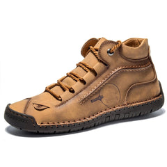 Autumn And Winter New Men's Martin Boots Hand-stitched Retro Casual Plus Size Men's Boots