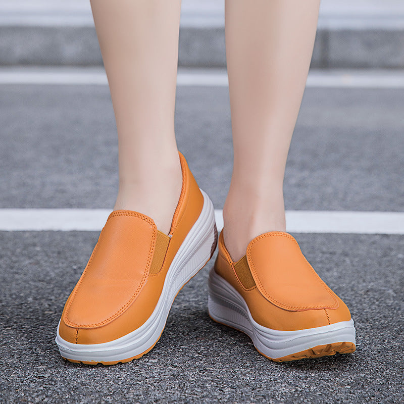 Women Thick Soles Simple Sneakers