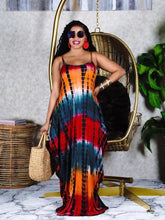 Tie Dye Halter Dress