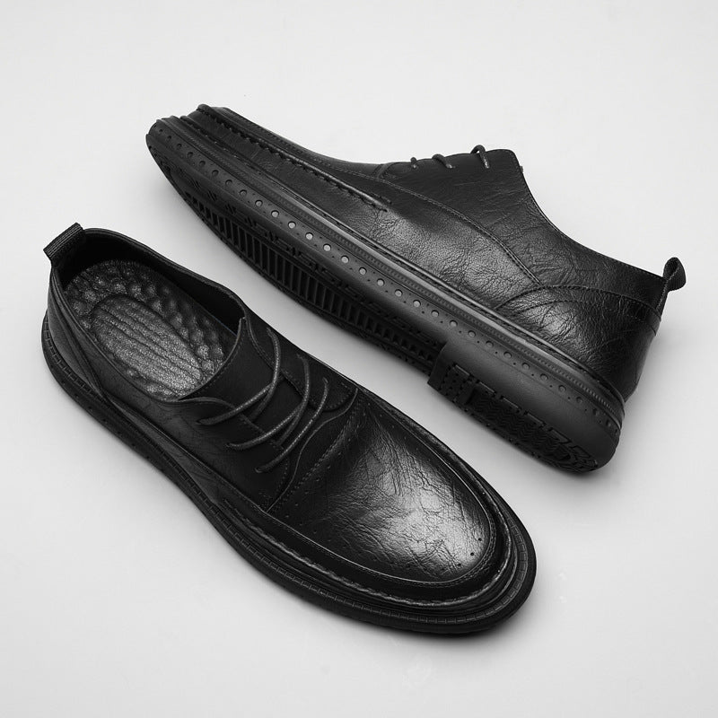 Men's Business Round Toe Leather Shoes