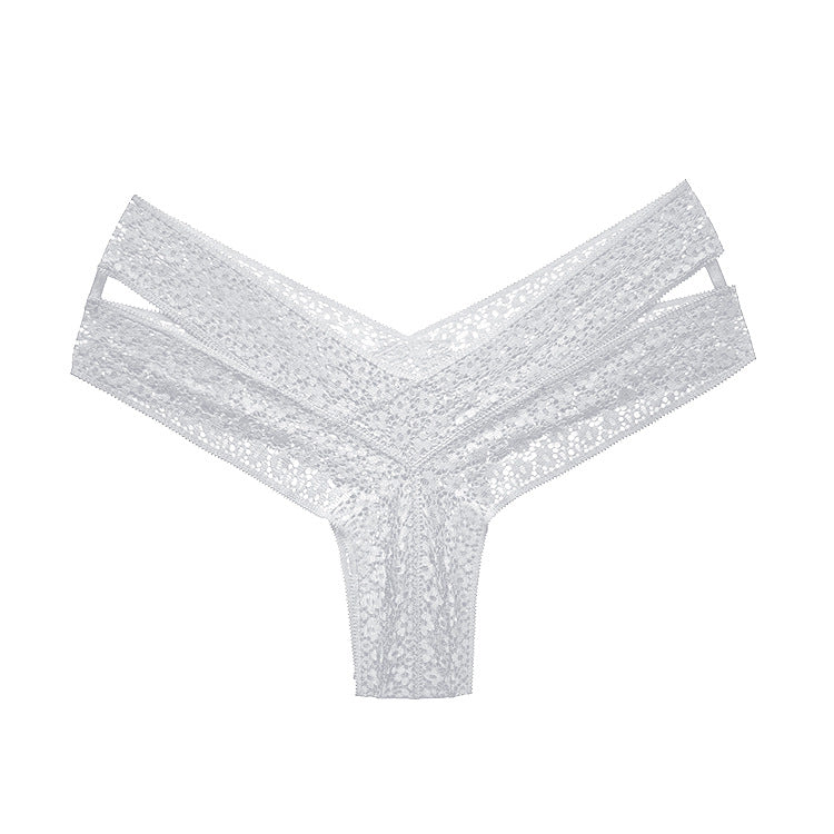 Female Hollow Out Solid Color Lace Underwears
