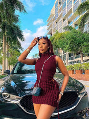 Bubble Cloth Sleeveless Dress