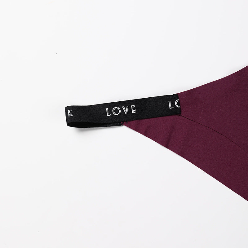 Female Letter Love Band T-Back Panties