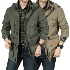 Medium Length Casual Outdoor Hooded Thin Jacket