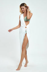 Mazikeen Perfect Vacation One Shoulder Cover Up