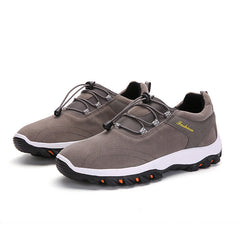 Brown Men Synthetic Suede Non Slip Outdoor Casual Hiking Shoes