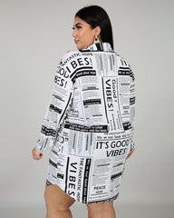 Vibes Flash Plus Size Dress