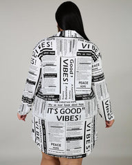 Vibes Flash Plus Size Dress