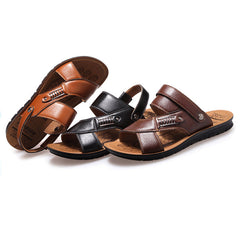 Summer Genuine Leather Sandals Beach Slippers
