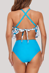 Fashion Sexy Print Split Joint Swimwears (With Paddings)