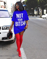 Cool girl T-shirt dress