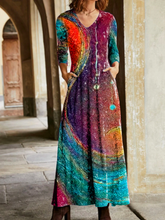 Plus size Printed Casual Dresses
