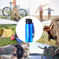 Survival Water-filter Bottle - Life Saving, BPA Free