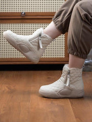 🔥Clearance Sale Alert: Thick Sole Waterproof Snow Boots - Khaki, Beige, Black / US Size: 4.5-9.5