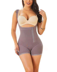 Fajas Postpartum Side Zipper One-Piece Slim Bodysuit