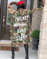 Camo Diva Long Length Jacket