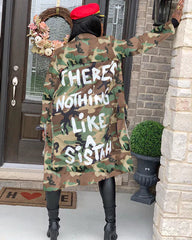 Camo Diva Long Length Jacket