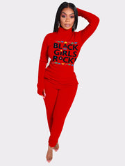 Two-piece Set Of Cute And Fashionable Letters