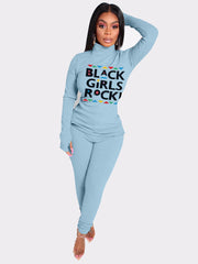 Two-piece Set Of Cute And Fashionable Letters