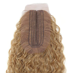 Curly Hair With Closure Soft Synthetic Hair Heat Resistant