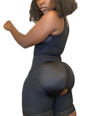 Full Body Shaperwear Adjustable Hook And Eye Open Crotch