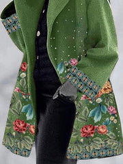 Printed Floral Casual Outerwear