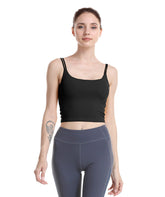 Sexy Yoga Wear Top Fitness Sling Bra With Belly Button