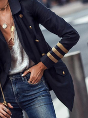 Plus size Casual Solid Outerwear