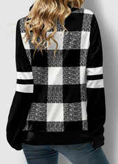 Black and White Checkerboard Hoodie