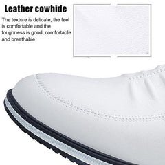 🔥Clearance Sale Alert: Men Casual Fashion Leather Shoes - Black, White / US Men Size 10.5-11