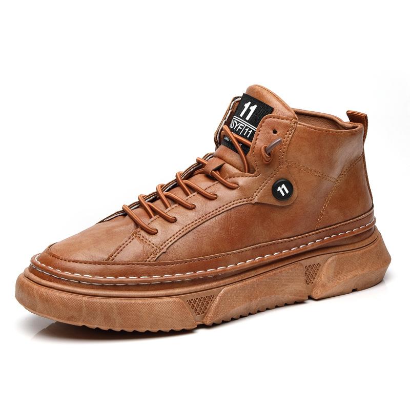 Retro Casual Leather Martin Boots