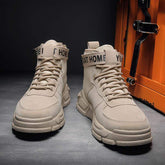 Buckle Leather Martin Boots