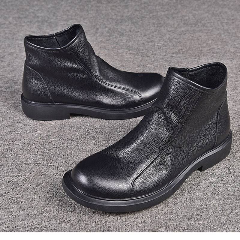 Slip-On Men'S Leather Boots