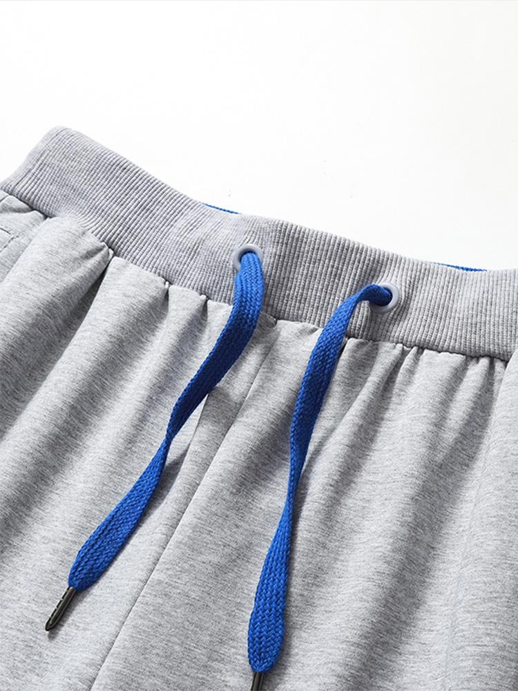 Contrast Elastic Waist Jersey Shorts