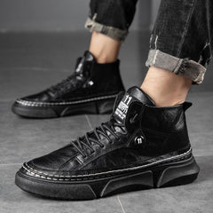 Retro Casual Leather Martin Boots
