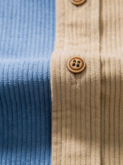 Corduroy Stand Collar Shirt