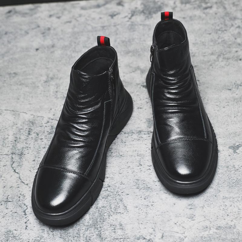 Men'S Handmade High Top Business Shoes