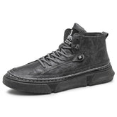 🔥Clearance Sale Alert: Retro Casual Leather Martin Boots - Black / US Men Size 10