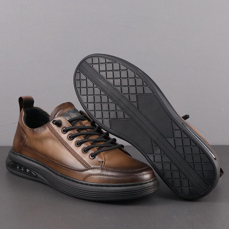 Brown Cushioned Leather Shoes