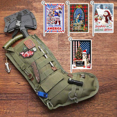 🎅Tactical Christmas Stocking - With Christmas Flags