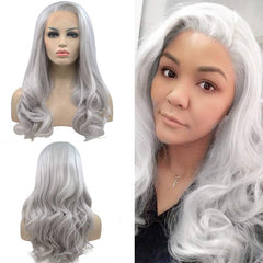 Natural Wavy High Temperature Synthetic Lace Wig
