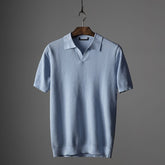 Men's Knitted Casual Polo Shirt