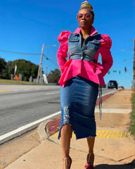 Fresh Spliced Long Sleeve Shirts