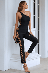 Juana One Shoulder Bandage Jumpsuit