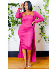 Bright Cardigan dress set