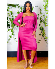 Bright Cardigan dress set