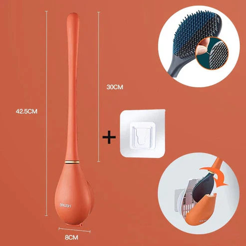 CleanSoftâ„?- Hygienic and modern toilet brush made of silicone (1+1 FREE)