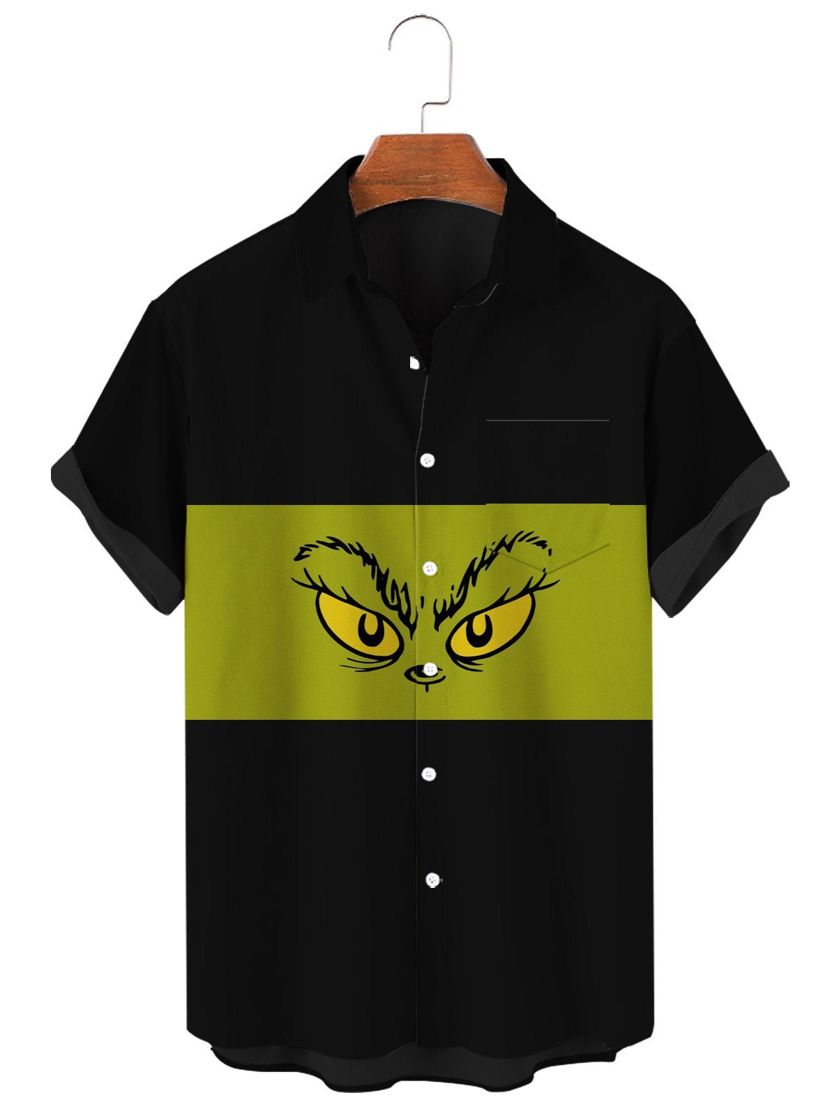 Simple Christmas element large short sleeve shirt