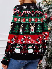 CChristmas Jacquard Wool Cardigan